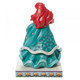 Disney Traditions Ariel (Little Mermaid) in a brilliant blue dress holding several presents figurine