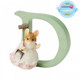 Beatrix potter freestanding alphabet letter "D" - Hunca Munca Sweeping figurine