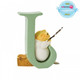 Beatrix potter freestanding alphabet letter J - Jeremy Fisher figurine