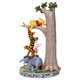 Disney Traditions Eeyore, Piglet & Tigger help Winnie the Pooh get honey from a tree Figurine