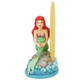 Disney Traditions Ariel (The Little Mermaid) Sits on a rock n front of a light-up moon figurine