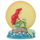 Disney Traditions Ariel (The Little Mermaid) Sits on a rock n front of a light-up moon figurine