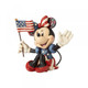 Disney Traditions Minnie Mouse in Patriotic dress with her American Flag mini figurine