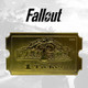 Fallout Nuka World Gold Replica Entry Ticket