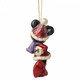 Disney Traditions Minnie mouse covered in glitter Christmas hanging ornament figurine