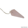 Rose Quartz Diamond Shape Pendulum