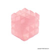 Rose Quartz Pyramid Cube Aura Energy Generator with 54 Points