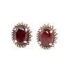 Birthstone Stud Earrings - Oxodised