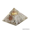 Rainbow Moonstine Orgonite Pyramid