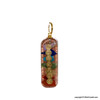 Chakra Orgonite Pendant with Chakra Signs - Embossed
