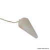 White Quartz Round Cone Pendulum