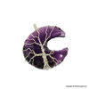 Halo Amethyst Moon Wire wrap pendant Halo Amethyst Moon Wire wrap pendant
