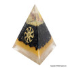 Circle of Life Black Tourmaline Orgonite Pyramid - 60 mm