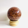Red Carnelian Orgonite Sphere EMF Protection Healing - 60 mm