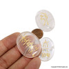 Crystal Quartz Worry Stone Usui Reiki Set - Oval