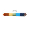 Chakra Stone Bonded Double terminated wand - 5 inch