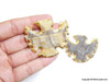 Gold Plated Arrowhead Pendant - Eagle