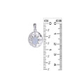 Filgree design Moonstone Cab sterling silver pendant