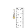 Elongated Sterling silver gemstone pendant