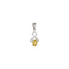XO sterling silver gemstone pendant