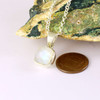 Rainbow Moonstone handmade sterling silver pendant