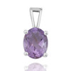 Elegant Sterling Silver Gemstone Pendant 9 X 7 mm Elegant Sterling Silver Gemstone Pendant 9 X 7 mm
