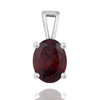 Elegant Sterling Silver Gemstone Pendant 9 X 7 mm Elegant Sterling Silver Gemstone Pendant 9 X 7 mm