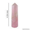 Big Natural Rose Quartz Obelisk - 4 to 5 inch