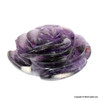 Rose Carved from Natural Gemstones - 1-1/2 to 2-inch Rose Carved from Natural Gemstones - 1-1/2 to 2-inch
