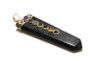Black Tourmaline Chakra Flat Pendant