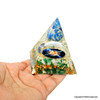 Jade Quartz, Moonstone & Lapis Lazuli Orgonite Cosmic Pyramid - 3 inch Jade Quartz, Moonstone & Lapis Lazuli Orgonite Cosmic Pyramid - 3 inch