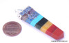 Chakra Stones Bonded Flat Pendant - Tibetan Craft