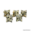Dalmatian Jasper Merkaba Stars - 1/2 inch in cube