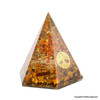 Tiger Eye Tree of life Orgonite Hexagon Pyramid - 3 inch Tiger Eye Tree of life Orgonite Hexagon Pyramid - 3 inch