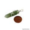 Jade Quartz DT wire wrap pendant