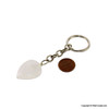 Crystal Quartz Heart Key Chain - 1-inch