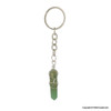 Jade Quartz DT wire wrap Key Chain - 1-inch