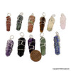 Bag of 10 Natural Crystal DT wire wrap pendants Bag of 10 Natural Crystal DT wire wrap pendants