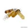 Bag of 10 Assorted Natural Crystal Point Pendants