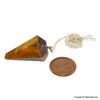 Tiger Eye Diamond Shape pendulum