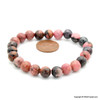 Rhodonite Beads Bracelet - 8 mm
