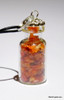 Red Carnelian Filled Bottle Pendant