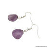 Amethyst tiny beads dangle earrings