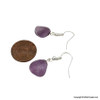 Amethyst tiny beads dangle earrings