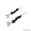 Black Agate chips earrings 2-inch Black Agate chips earrings 2-inch
