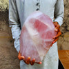 Big size Rose Quartz natural free-form polished crystal - 21.16 lbs