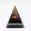 Black Tourmaline & Pyrite Cosmic Orgonite Pyramid & Disc - 3 inch