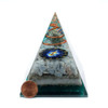 Angelite & Pyrite Cosmic Orgonite Pyramid & Disc - 3 inch