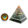 Halo Turquoise & Pyrite Cosmic Orgonite Pyramid & Disc - 3 inch