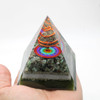 Emerald & Pyrite Cosmic Orgonite Pyramid & Disc - 3 inch
